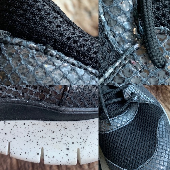 P448 Snakeskin Mesh Sneakers - Picture 7 of 9